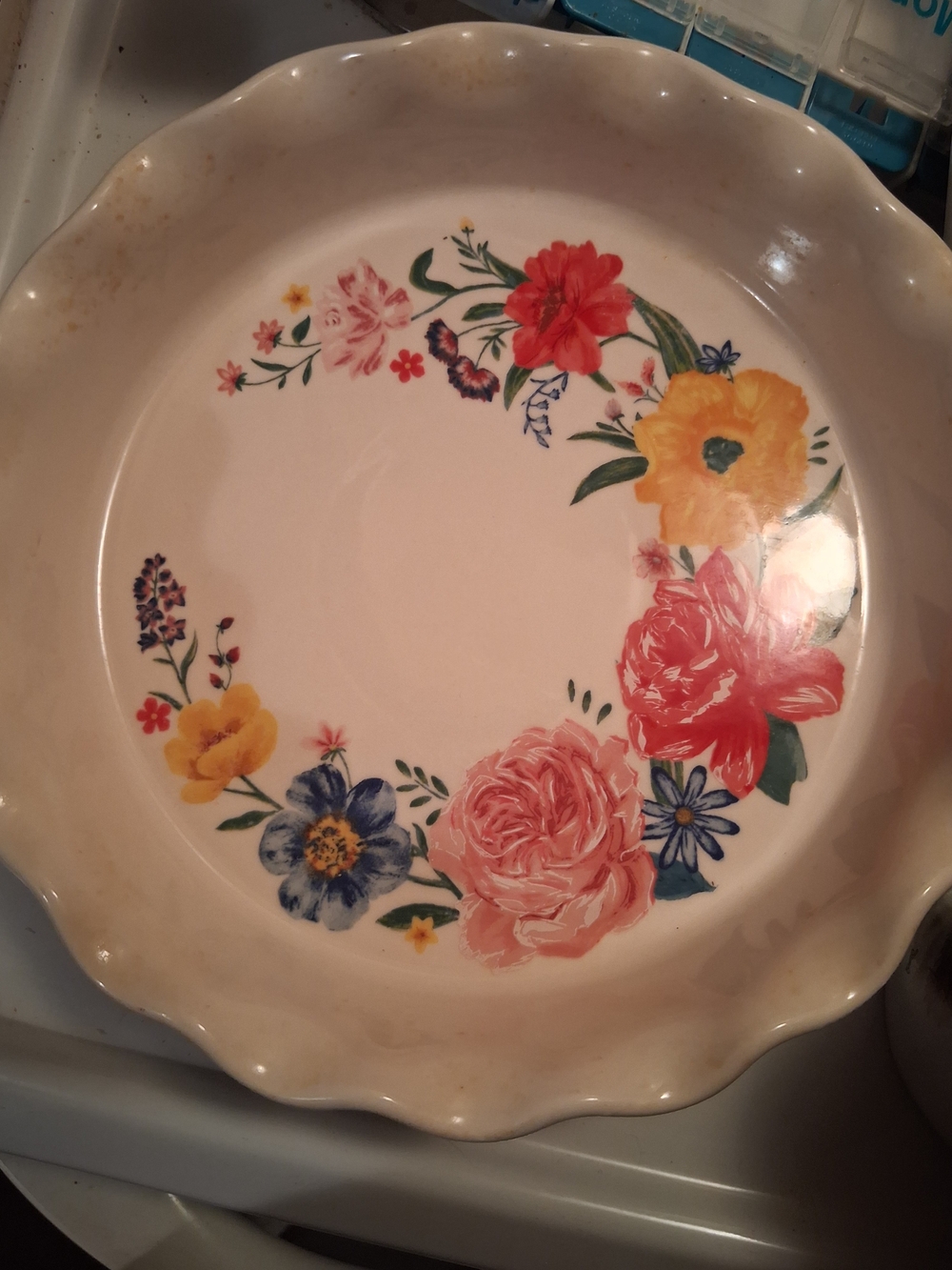The Pioneer Woman Floral Ceramic Serving Bowl in Yellow, Red, Pink, Blue